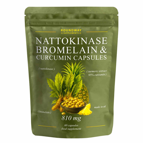 Nattokinase, Bromelain & Curcumin Capsules