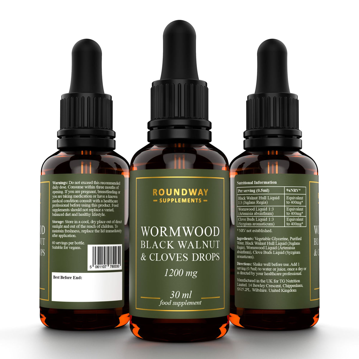 Wormwood Black Walnut and Clove Drops