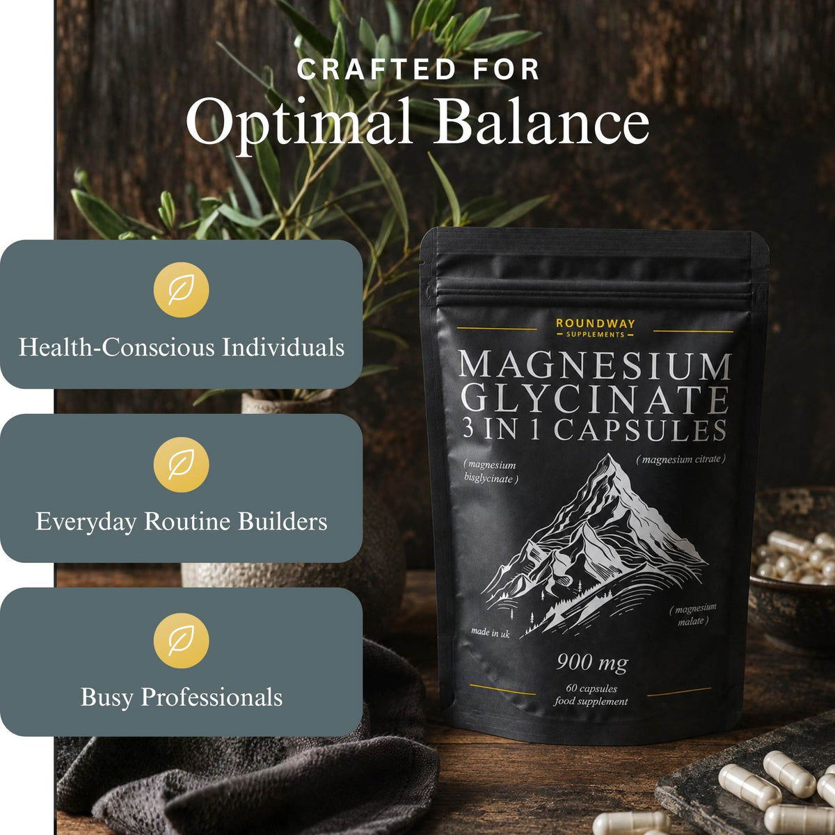 Magnesium Glycinate 3-in-1 Capsules