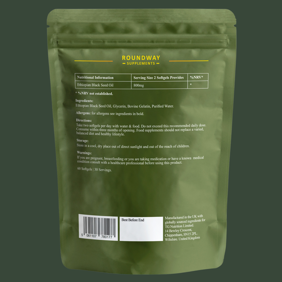 Ethiopian Black Seed Oil
