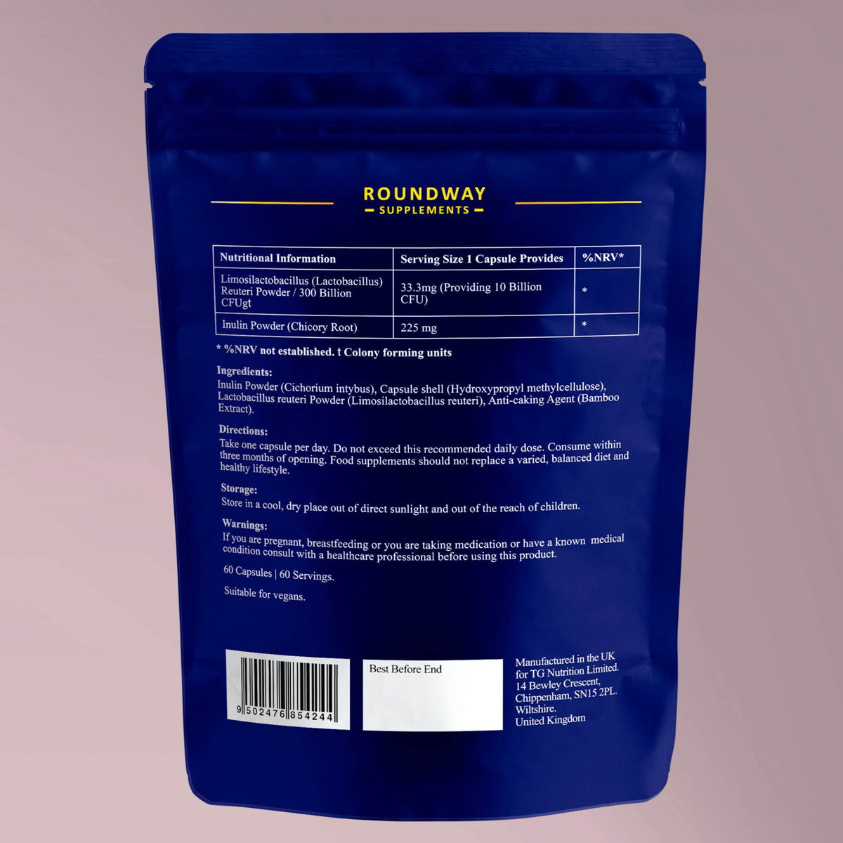 Lactobacillus Reuteri Capsules, Roundway image 7