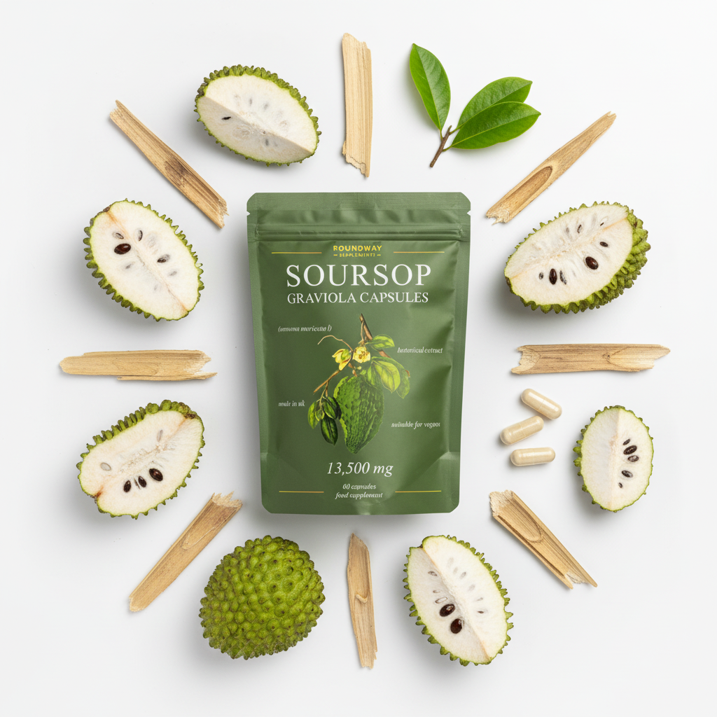 Roundway Soursop Graviola capsules at home