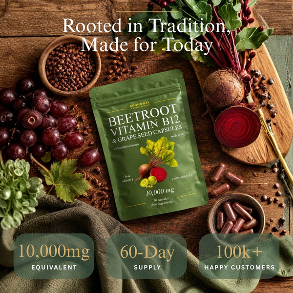 Beetroot, Vitamin B12 & Grape Seed Capsules alternate view