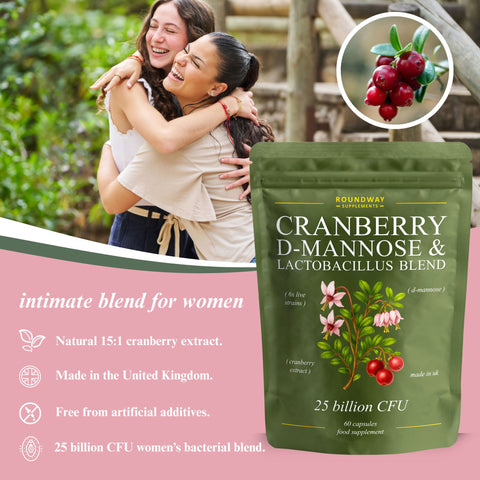 Cranberry, D-Mannose & Lactobacillus Blend Capsules
