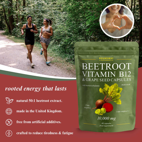 Beetroot, Vitamin B12 & Grape Seed Capsules
