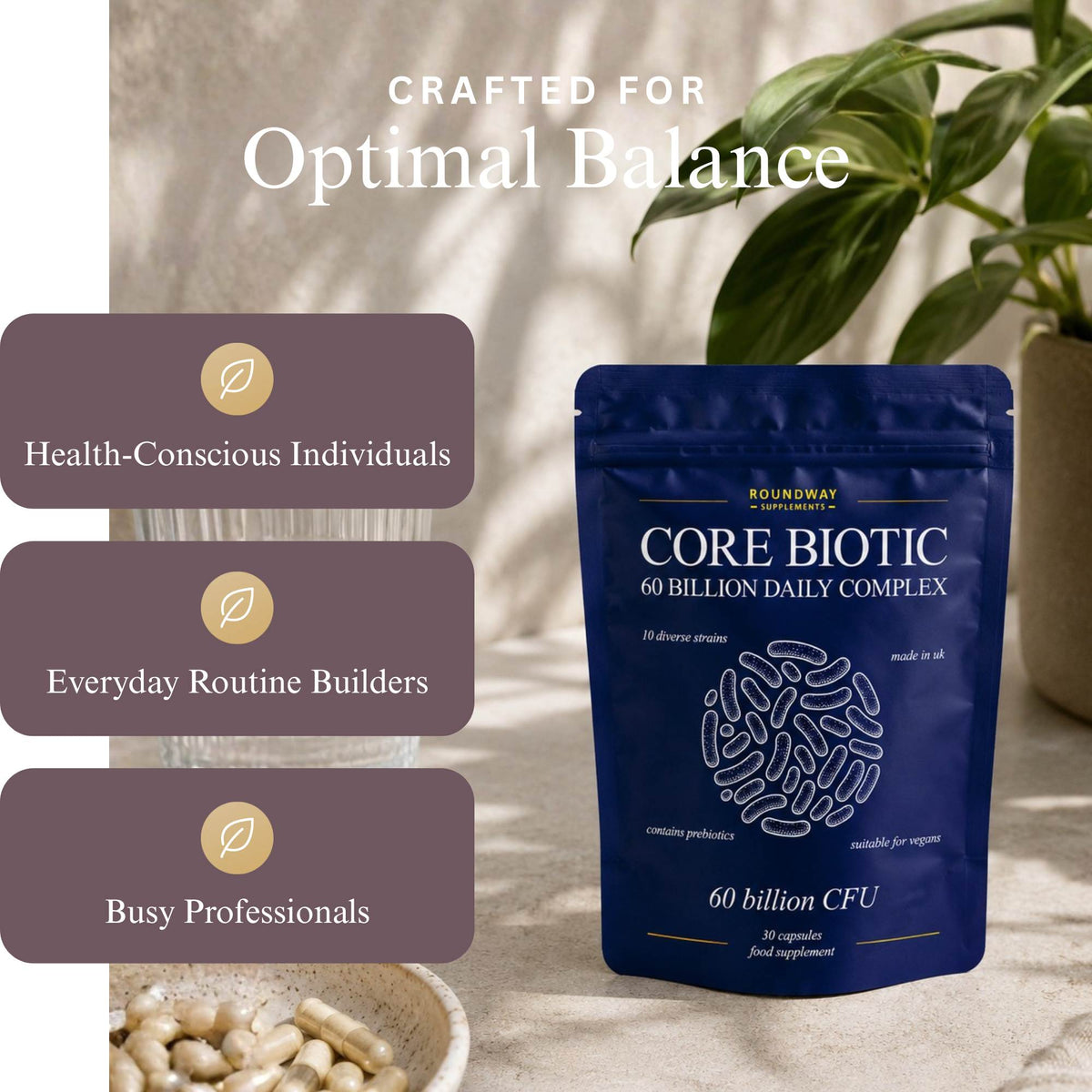 Core Biotic, Daily Probiotic with Prebiotic Fibres