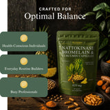 Roundway Nattokinase 2000 FU with Bromelain & 95% Curcumin, Black Pepper Extract | 60 Capsules, image 5