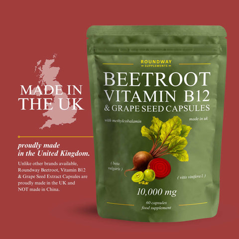 Beetroot, Vitamin B12 & Grape Seed Capsules