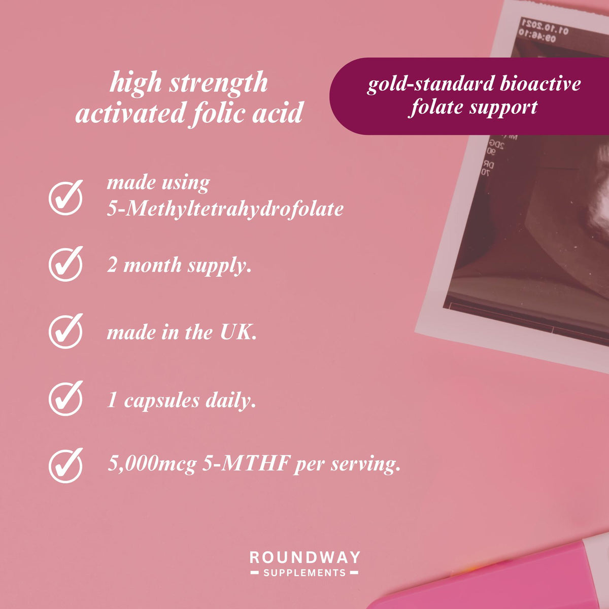 Methylfolate Folic Acid Capsules