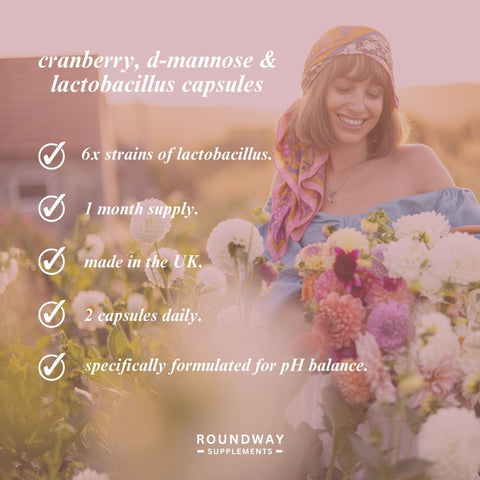 Cranberry, D-Mannose & Lactobacillus Blend Capsules