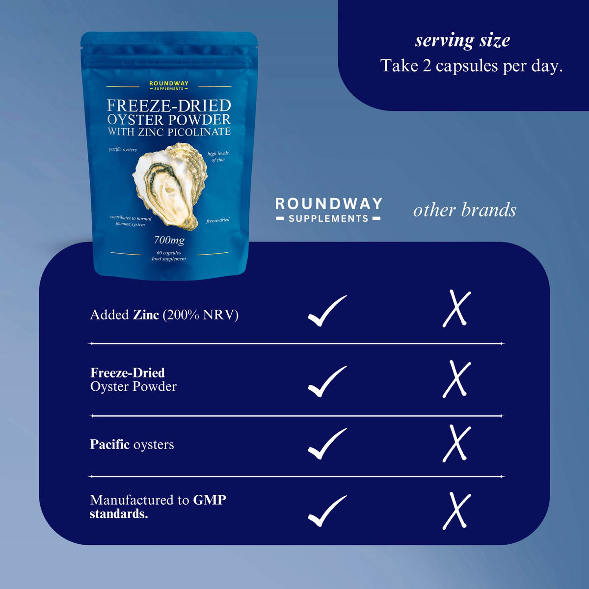 Freeze-Dried Oyster Powder with Zinc Picolinate