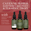 Cayenne Pepper with Hawthorn, Beetroot, Turmeric Drops with Vitamin D3 K2