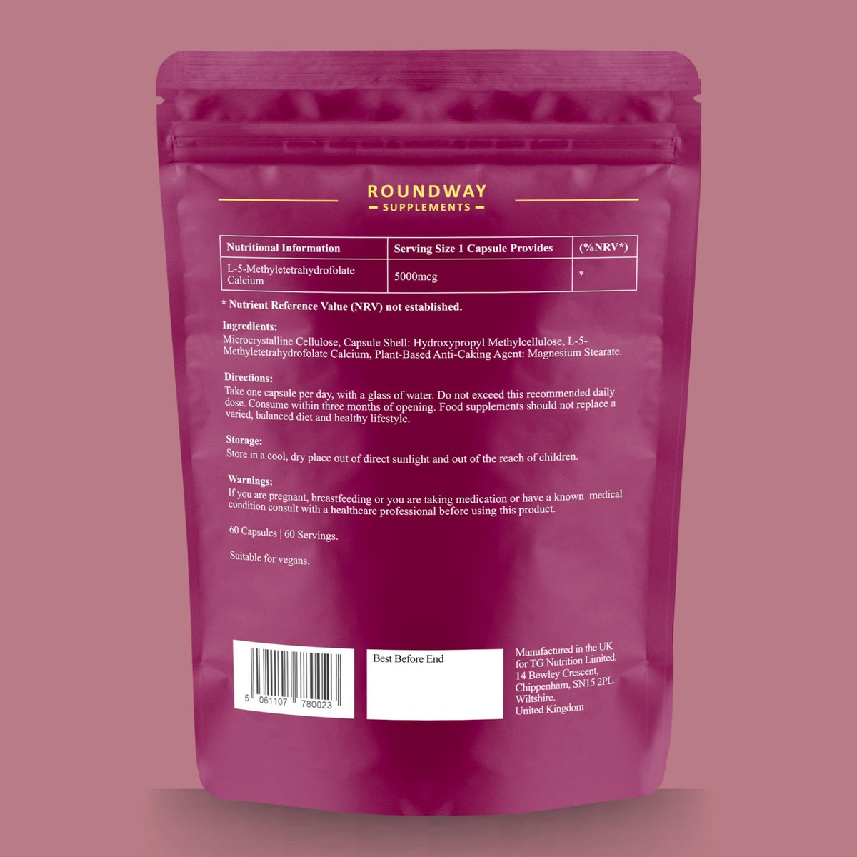 Methylfolate Folic Acid Capsules
