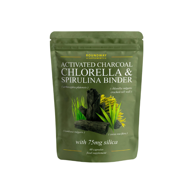 Activated Charcoal, Chlorella, Spirulina Binder