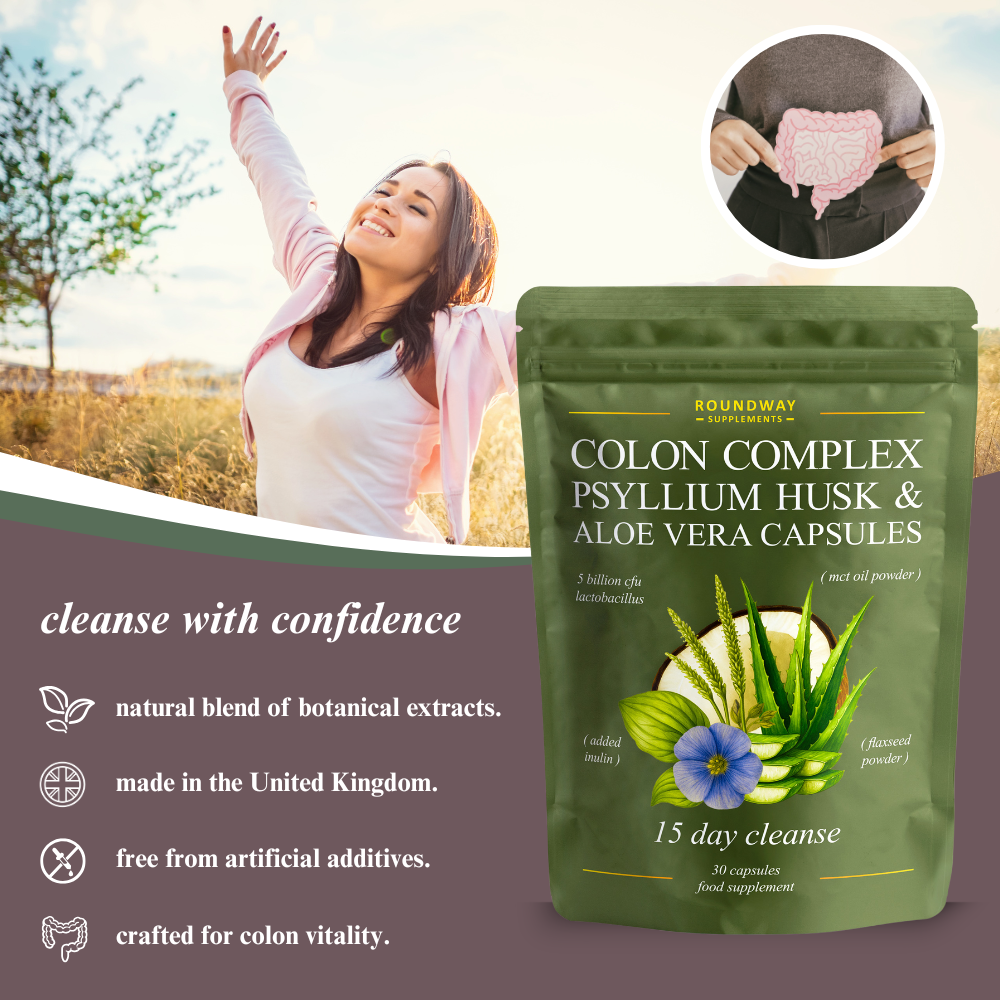 Colon Complex, Psyllium Husk & Aloe Vera Capsules