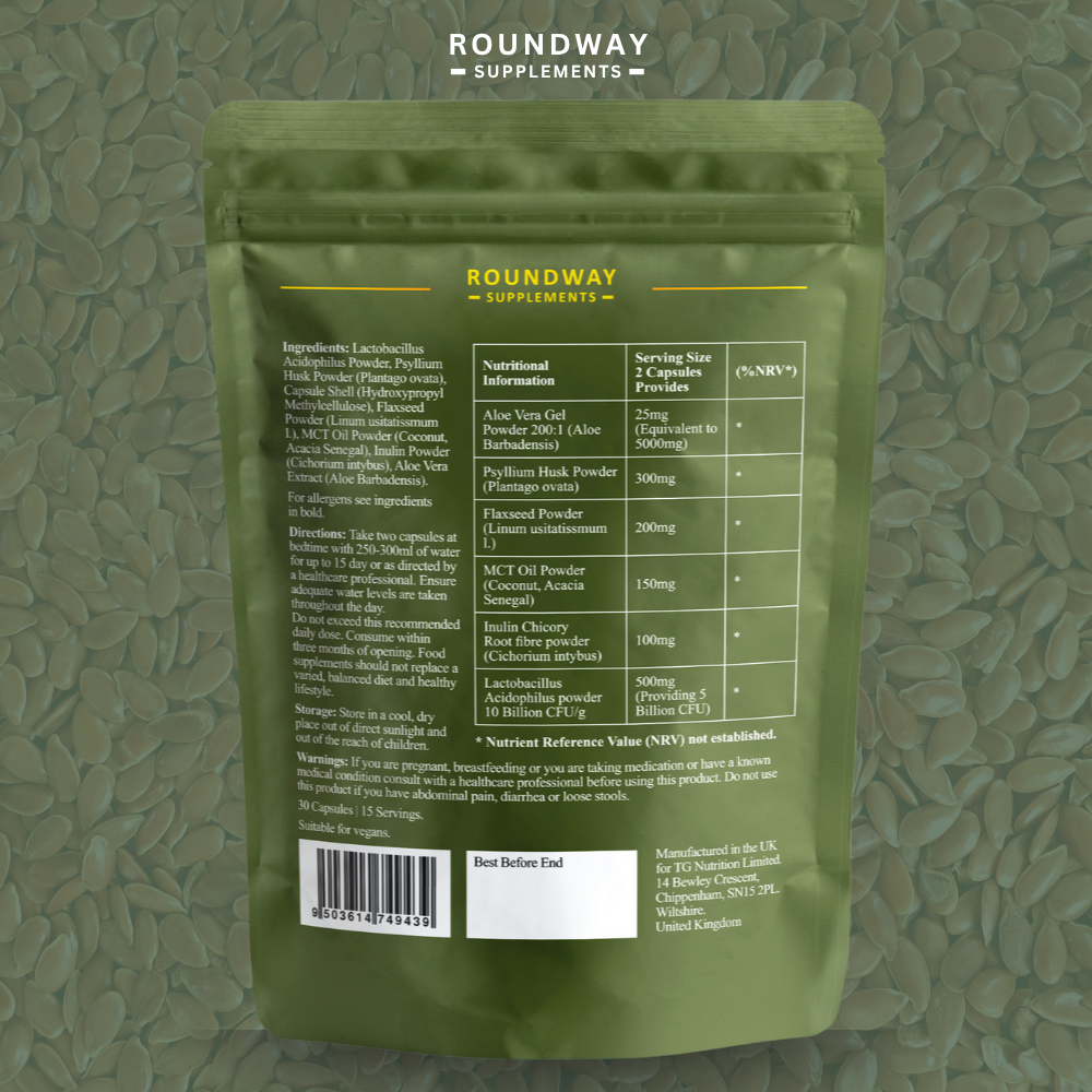 Colon Complex, Psyllium Husk & Aloe Vera Capsules