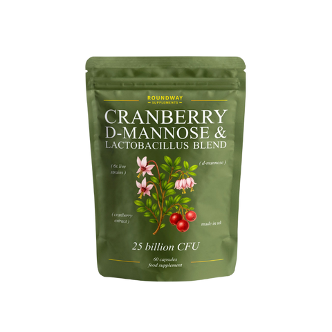 Green supplement package with cranberry and lactobacillus blend 