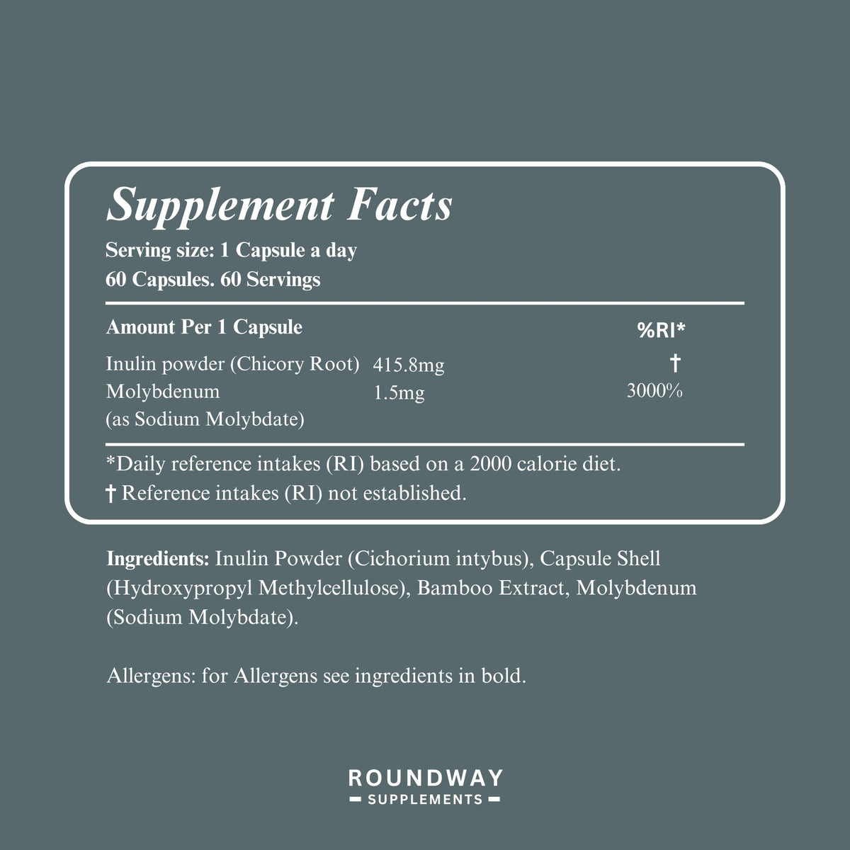Molybdenum Mineral Capsules