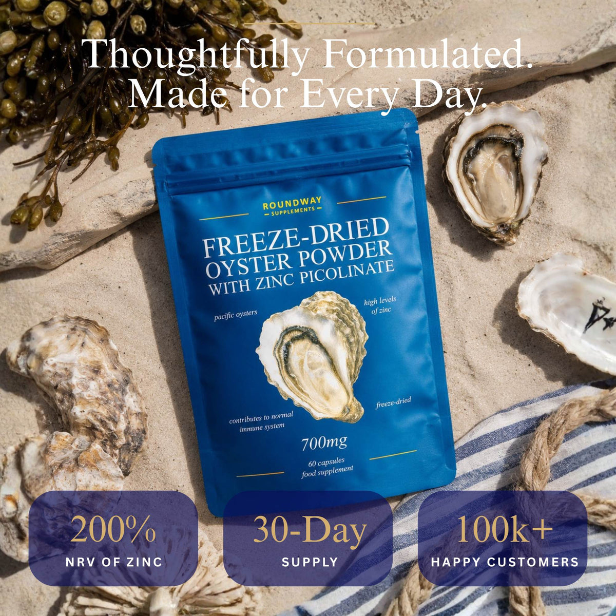 Freeze-Dried Oyster Powder with Zinc Picolinate